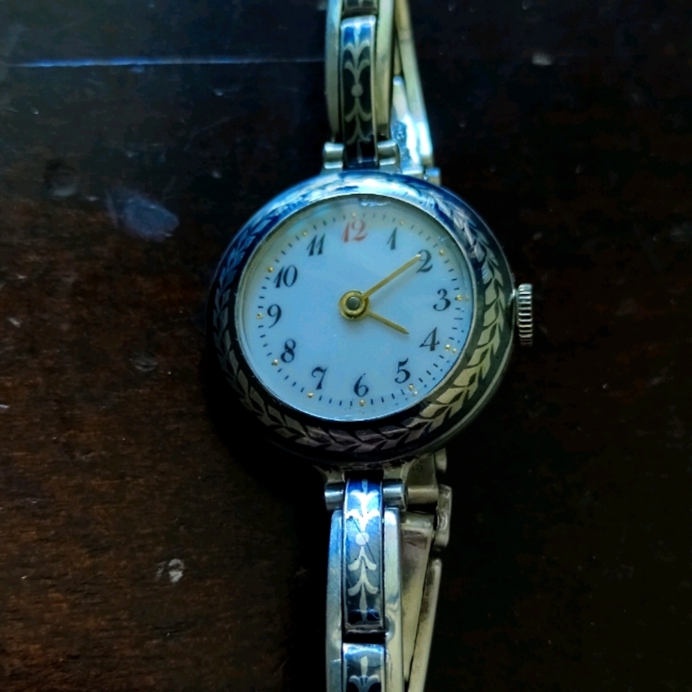 Vintage art deco sterling watch